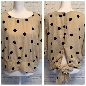 3 for $20 OLM Polka Dot Tie Top
